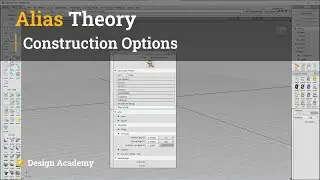 Autodesk Alias Tutorials l Alias Theory 6 - Construction Options