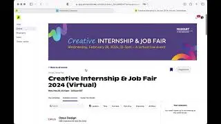 2024 Creative Internship & Job Fair - Register for sessions