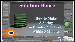 Spring Animation In Blender 2.79 - Beginner Tutorial, How To Create A Spring In Blender?