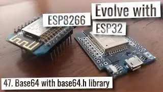 ESP32 & ESP8266 - Base64 with base64.h library