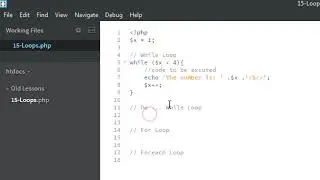 17 -  Loops 1 - PHP Basics - learn PHP for beginners