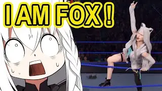 Fubuki goes crazy voicing her own character in WWE2K22 [Hololive Eng Sub] Miko