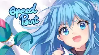 SPEEDPAINT | Aqua from Konosuba [Paint Tool SAI]