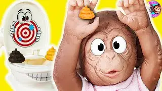 🧻 JUEGO del BAÑO BOOM 🚽 Hermanos MONITOS juegan JUNTOS 🐵
