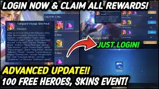 CLAIM 100 FREE HEROES, SKIN & DIAMONDS! MAJOR ADVANCED UPDATE - MLBB