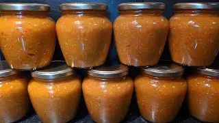 Икра из ЗЕЛЕНЫХ ПОМИДОРОВ на Зиму! Пальчики оближешь! Простой и быстрый рецепт заготовки на зиму!