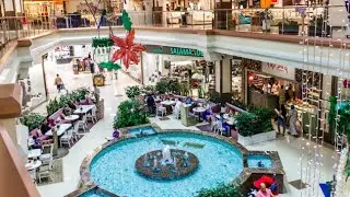 Поющие фонтаны Singing Fountain in Red Square Mall in Krasnodar 🇷🇺 