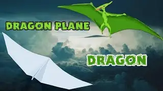 Making a paper airplane dragon |Great flight|