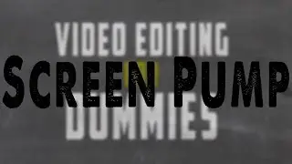Editing For Dummies - Screen Pump