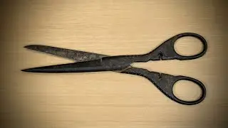 Old Church scissors of the German company Solingen. Restoration and repair.