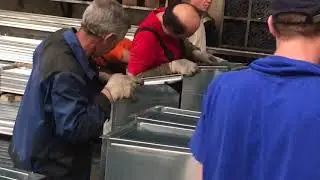 Офланцовка воздуховодов из оцинкованной стали