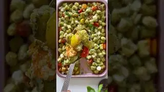 Sheet Pan Pesto Gnocchi