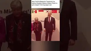 BAKAN HAKAN FİDAN YERE DÜŞEN TÜRK BAYRAĞINI BÖYLE KALDIRDI!