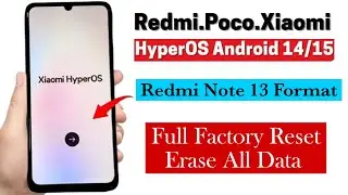 Redmi Note 13 Factory Reset | How To Reset Redmi Note 13 5G