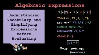 Pre-Algebra: Simplifying and Evaluating Algebraic Expressions