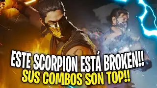 ¿PERO QUIÉN es ESTE SCORPION!? SUS COMBOS son PURO FUEGO!! MORTAL KOMBAT 1