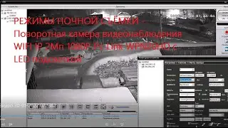 Режимы ночной съёмки - поворотная камера WIFI IP 2Мп 1080P Ps-Link WPN20HD с LED подсветкой.