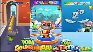 Extraordinary Talking Tom Hero Dash vs Talking Tom Gold Run vs Talking Tom Jetski 2 Gameplay