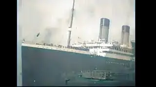 R.M.S Olympic in 1920s (Colorized) (Titanic's sister ship)