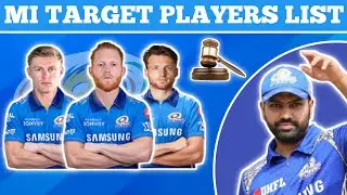 MI TARGET PLAYERS 2022 || MI TARGET PLAYERS LIST FOR IPL MEGA AUCTION 2022 || MI NEW SQUAD IPL 2022