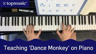Teach Tones and I's Dance Monkey on the Piano