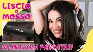 LISCI o MOSSI in UNA SOLA PASSATA!!! PIASTRA in TITANIO FASZIN - RECENSIONE 😍😍😍