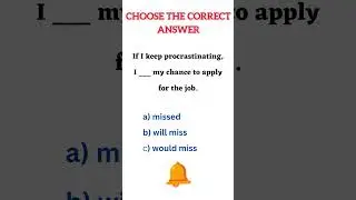 English Grammar Quiz: choose the correct answer #youtubeshorts