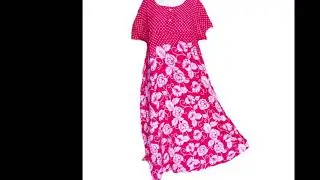 Daster Alamanda Polka Motif Teratai Pink