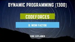 WOW Factor || Codeforces Global Round 4 || dynamic programming || c++ solution