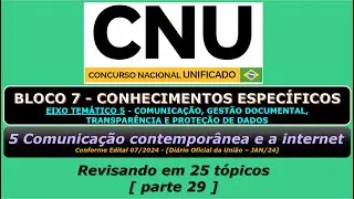 Comunicação contemporânea e a internet - [CNU - Bloco 7 - Eixo Temático 5]
