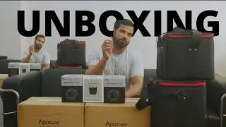 Unboxing ( Aperture  Amaran 200 x s ) & Samyang - V- AF Cine lenses