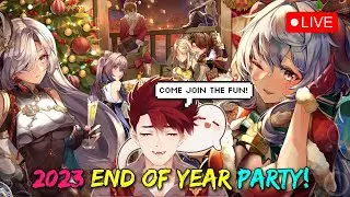 🔴 END OF YEAR PARTY STREAM 🎉 PARTY GAMES, GIVEAWAYS & MORE 🥳 COME HANG OUT ❤️ | Genshin VTuber LIVE
