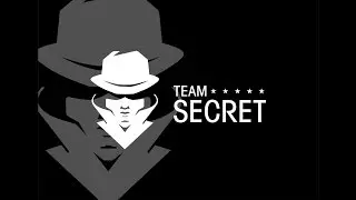 Team secret logo speed art design