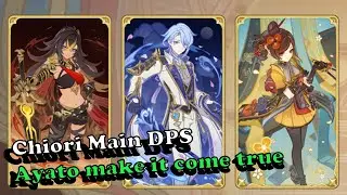 Chiori On Field Main DPS with Ayato and Dehya Deck | TCG Genshin Impact