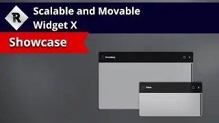 Scalable and Movable Widget X