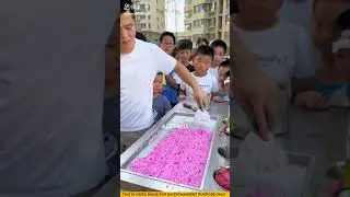हम सब लोग के लिए अंकल ने बनाई Dragon Fruitवाली Icecream🍧🤪#ytshorts #watermelonicecream #shorts_video