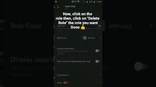 How to delete the other way roles in Discord Mobile 