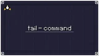 How to use tail command in linux - (arabic)