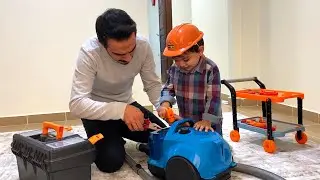 Yağız Tamirci Oldu Elektrikli Süpürgeyi Tamir Etti