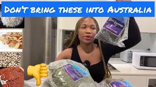 FOOD ITEMS I CARRIED INTO AUSTRALIA |MY AUSTRALIA BORDER EXPERIENCE