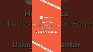 How to use Checkout Coupon Form Widget #elementor #woocommerce #wordpresstutorial