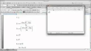 Microsoft Equation Editor
