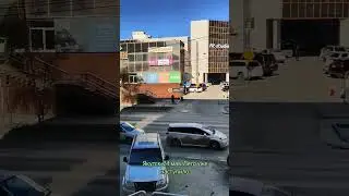 Сплошная пробка на Дзержинского. Вечер. пятница. Якутск.