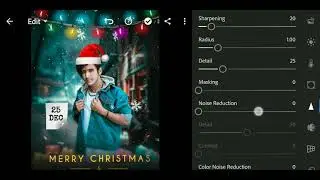 Merry Christmas Photo Editing | PicsArt Tutorials 2022 | Happy Christmas Effect Editing | RTWORLD