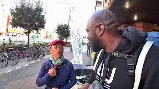 Japanese Man Walking Across Japan Meets Black Man Hitchhiking Across Japan