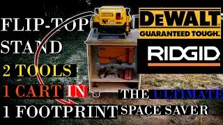 Flip-Top Stand Build: The Ultimate Space Saver For Dewalt Planer/ Ridgid Sander