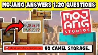MOJANG ANSWERS MINECRAFT 1.20 QUESTIONS!!! (Camel Saddles & Sniffer)