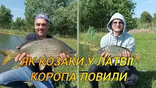 Як козаки у Латвії коропа ловили_Риболовля на флет фідер_Karpu makšķerēšana uz flat feeder