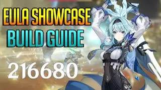 C0 Eula Showcase With Skyward Pride , Eula Build Guide !!! ( Genshin Guide )