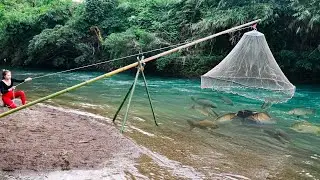 How to Make Simple Fish Trap From Net and Bamboo, The SECRET to FISHING TRAPS and BAIT Tips.